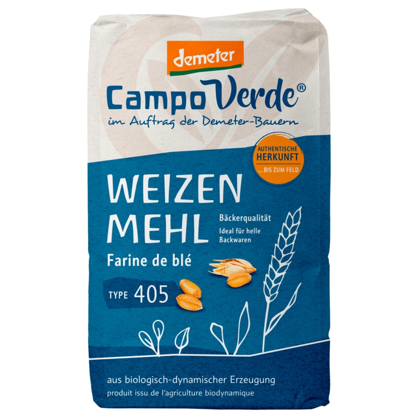 Campo Verde demeter Bio Weizenmehl Type 405 1kg